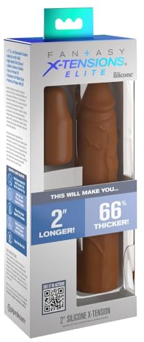 Pipedream Fantasy X-tensions Elite 2 Silicone X-tension Tan 51 mm