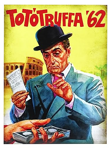 KUSTOM ART Poster da Parete Serie Locandine Film Famosi (Totò Truffa '62) Senza Cornice. Stampa Artistica su Carta Patinata 40x30 cm