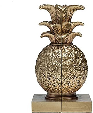 Buchstütze, antike Ananas-Buchstütze, Bücherregal, Naturharz, rutschfeste Buchstützen, Dekoration, Büro, Wohnzimmer, Taverne, Buchstopper, Ornamente, dekorative Bücher Good