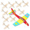 NAMOARLY 20pcs Wooden Plane Model Diy Assembly Kits for Boy Girl Unfinished Airplane Toys for Painting Birthday Present Craft Activities Smooth Surface