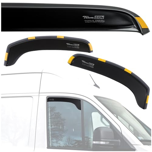HEKO - Kompatibel mit Opel Vivaro 3 2014-2019 Seitenscheiben-Windabweiser; Vorne; 2 Stk.; Regenabweiser, Windabweiser, Getönt, Stromlinienförmig; Einfache Montage; Schutz vor Wind und Regen