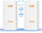 KuWFi 5.8G Outdoor Point to Point WiFi Bridge with 12dBi Antenna 2KM Long Range Wireless Bridge, 900Mbps CPE Outdoor WiFi Extender for PTP, PTMP, Outdoor Access Point 24V PoE,2 RJ45 Ethernet Port