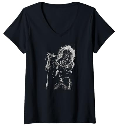 Damen 80er Soul-Sänger Live Von Stephen Wright T-Shirt mit V-Ausschnitt