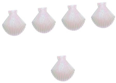 PRETYZOOM 5 Pezzi Portasciugamani Da Spiaggia A Forma Di Conchiglia in Plastica Robusta Antivento Per Sedia Da Spiaggia Per Cambio Asciugamano