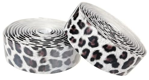 GBSONGLIANGBO Lenkerband,Fahrrad Lenkerband 2pcs Leopard-Druck-Anti-Rutsch-Straßen-Fahrrad-Fahrrad-Lenkerband Fahrrad Griff Gürtel Cork Wrap(Brown)
