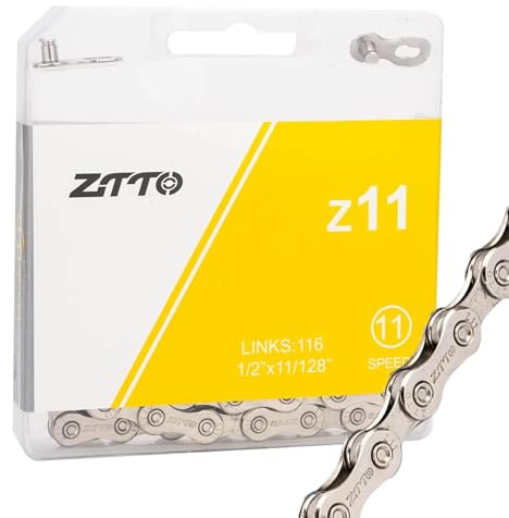 GAREGEAR Bike Chain 6/7/8/9/10/11/12 Speed MTB Bike Chains with Quick Link (11 Speed Chain)