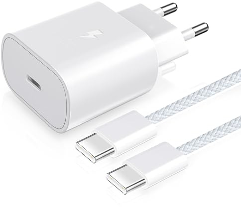 YISH Cable USB C Vers USB C： 60W Cable Type C Charge Rapide 1M Cordon USBC Vers C Nylon Tressé avec 25W Chargeur Type C