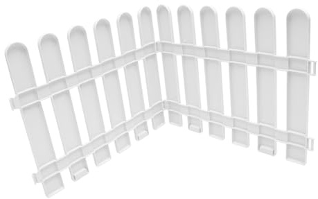 DECOMELODY 2pièces Clôture Décorative pour Jardin Extérieur Petite Clôture De Séparation pour Plantes Portable Et Réutilisable pour Massifs De Fleurs Et Pelouse