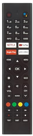 Voice Replace Remote Compatible with WALTON ANDROID TV ENGEL OK. RCA RS32H3 | RS32H2 RS43F2 RS32H2-EU RS43F2-EU LE3290ATV LE4290ATV LE2490ATV LED32(V2) LE4090ATV LED40(V2) LED32 LED40