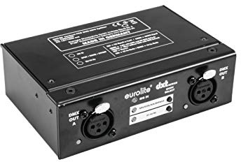 EUROLITE DXT-SP 1in/2out PRO DMX RDM Splitter | RDM-fähiger DMX-Verteiler mit Signalaufbereitung