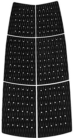 Z-LIANG 6 Stück Eva Surfbrett Traktionspad Paddel Board Deck Pad Stomp Pad für Boot, Kajak, Skimboard (Color : Black)