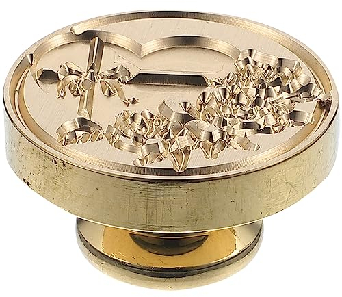 MAGICLULU 1stück Vintage Wachssiegel Stempel Mit Kupferkopf - Für Einladungen Briefe Und Design Leicht Und Tragbar