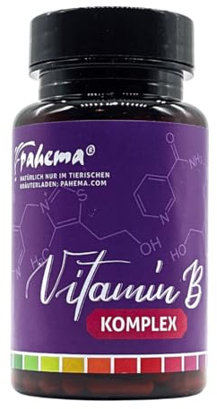 Vitamin B Komplex für Hunde & Katzen, 150 Kapseln, mit B1, B2, B3, B5, B6, B7, B9, B12