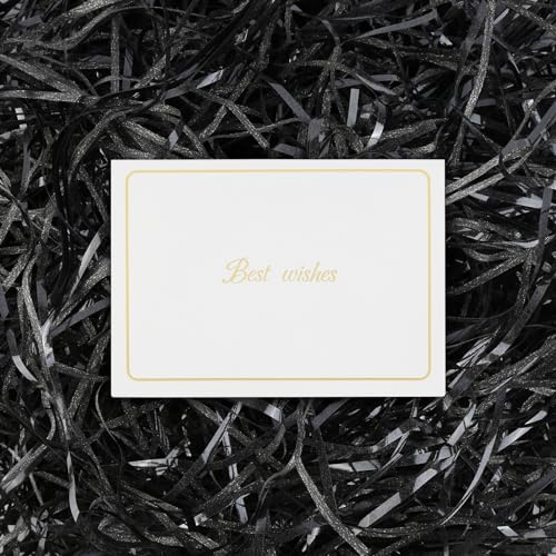 120 g de matériau de remplissage, en raphia noir, matériau de remplissage pour paquets cadeaux de Noël, emballages cadeaux d'anniversaire