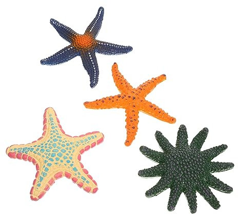 IMIKEYA 2sets Sea-star Themed Decor Ocean Animals Toy Fish Tank Decoration Home Decor Accessory Jumbo Size 4pcs*2