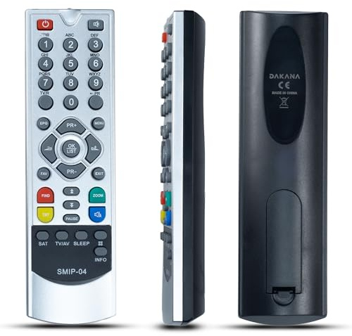 Dakana Fernbedienung für Smart MX04 Receiver MX 04+ Smart MX 04L Smart MX 03 Smart Mobilo II Smart MX 04 CI Digiquest 6400