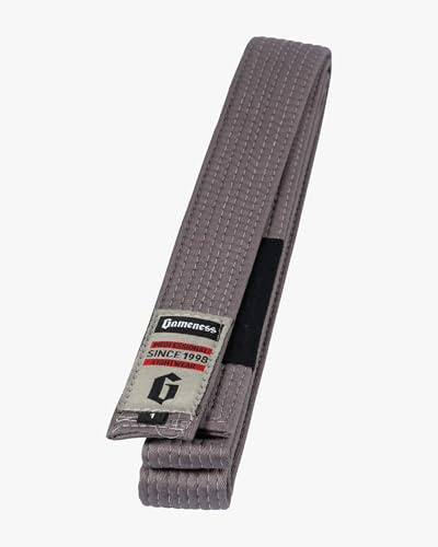 Century Gameness Jiu Jitsu Youth Belt | BJJ Belt for Kids Grey A1
