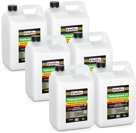 Isolbau Tiefengrund LF - 30 L Wässriger Acryl-Grund für Innen & Außen - Tiefgrund für professionelle Grundierung