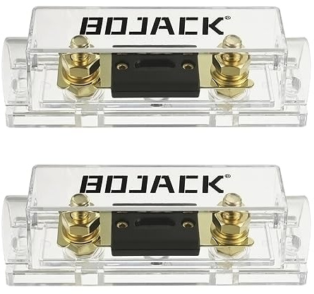 BOJACK 2 Stk. 20A ANL-Sicherungshalter und 2 Stk. 20 Amp 32 VDC ANL-Sicherungen für Audio- und Videosysteme