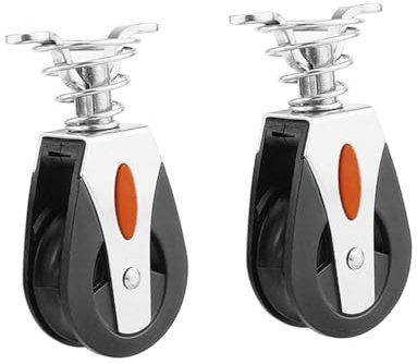 VANZACK 2 Stücke Segelboot Zubehör Marine Seil Klemme Dreh Lager Pulley 316 Edelstahl-anhaltende