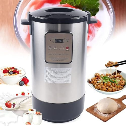 Máquina de fermentación comercial, 12L fermentador de control inteligente totalmente automático yogurtero, yogur multifuncional fermentador eléctrico vinagre de fruta fermentación