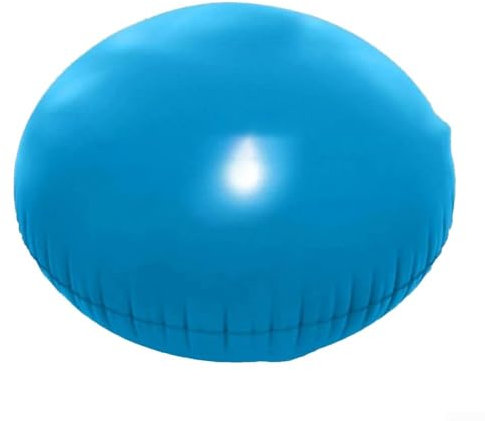 Lot de 3 coussins d'air gonflables en PVC pour piscine, 120 cm/150 cm et 2 cordes de 3 m pour couverture de piscine (bleu)