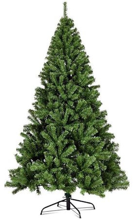 4 Fuß großer künstlicher Weihnachtsbaum mit 240 PVC-Astspitzen, hochwertiger Weihnachts-Weihnachtsbaum mit zusammenklappbarem Ständer, Metallscharnieren und faltbarem Sockel für Home-Office-Partys(6ft