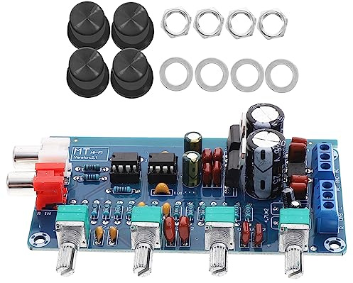 Operitacx Digital Amplifier Board, Ne5532 Preamp Tone Control Board, Adjustable Bass and Treble, Easy Install Pcb Module for DIY Speakers and Recording Audio Equipment