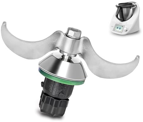 AIZQYC Vorwerk Bimby Tm5 Tm6 Ricambio, Gruppo Lame Bimby tm5 tm6 Accessori, Coltello per Impasto in Acciaio inox, Nessuna Contaminazione da Sporcizia e Residui di Impasto, Pulizia Rapida