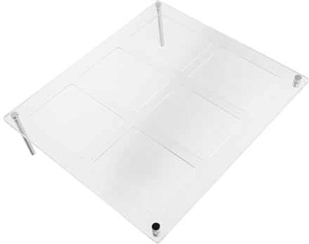 STOBAZA Cornice Acrilica Trasparente con Fessure Antiscivolo per Foto e Carte Supporto Collage e Ufficio Display da Resistente e Facile da Montare