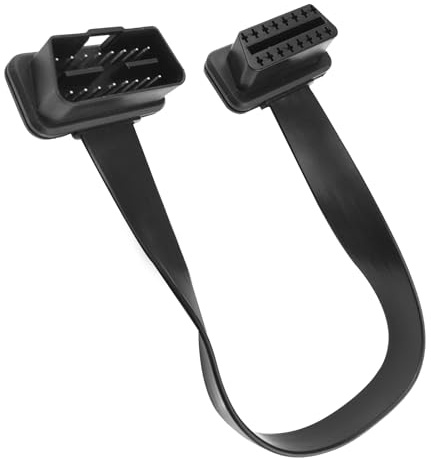 GFFG Câble OBD2 pour voiture, appareil de diagnostic, 16 broches mâle vers femelle, câble plat OBDII, adaptateur de diagnostic (0,3 m)
