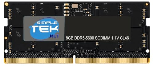 SIMPLETEK - Arbeitsspeicher 8GB DDR5 SODIMM - Geschwindigkeit 5600MT/s - Hochleistungsspeichermodul für Notebooks und All-in-One-PCs
