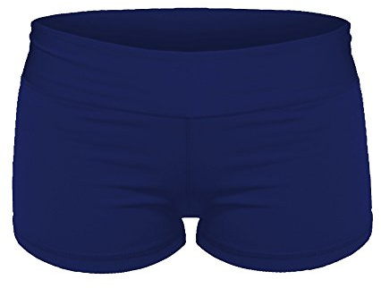 Epic MMA Gear Yoga Shorts - Booty Shorts 2 Inseam (Small, Navy)