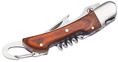 LAGUIOLE - Couteau Pliant Multifonctions - 4 Fonctions - Bois de Pakka