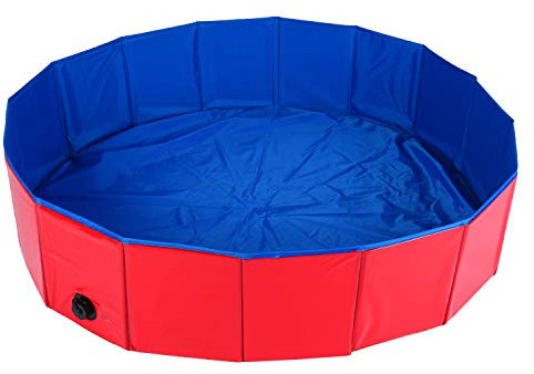 Dasmarine PVC Pet Swimming Pool Portable Foldable Pool Dogs Cats Bathing Tub Bathtub Wash Tub Water Pond Pool (120 X 30cm)