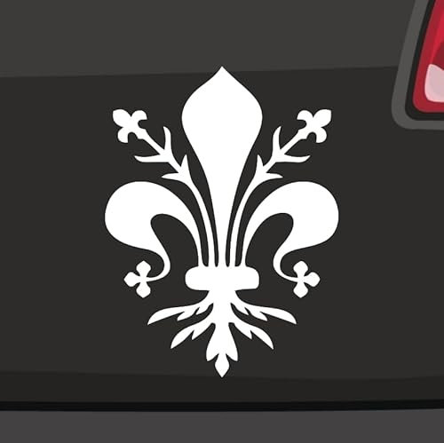 Florentiner Lilie Aufkleber -6 Größen 21 Farben- Heraldik Wappen Florenz Italien