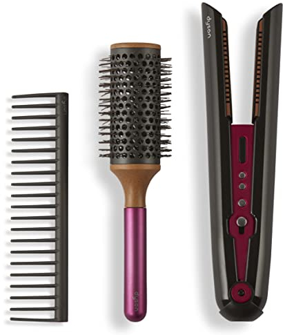 Casdon Dyson Corrale Styling Set | Safe Toy Straighteners for Children Aged 3 Years & Up | Features Realistic Lights & Sounds!, Black