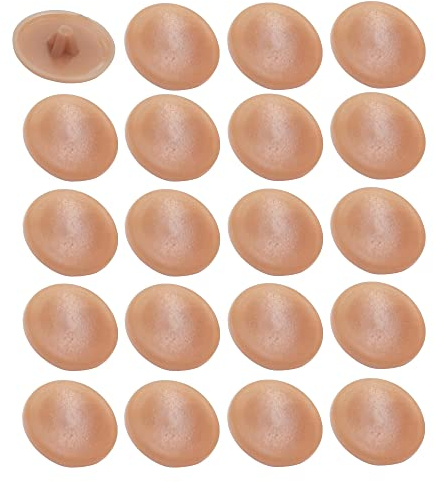 cyclingcolors 20x Abdeckkappen Schrauben Kunststoff 11.5mm Kreuzschlitz pz2 Holz schraubenkappen, Buche braun