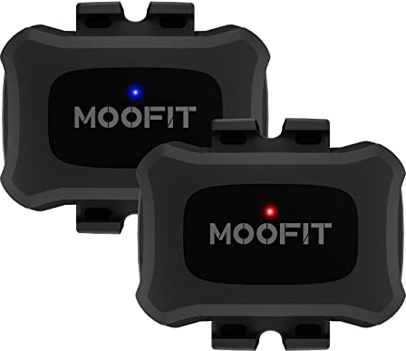 moofit CS9 Cycling Cadence/Speed Sensor, Bluetooth & ANT+, Tracking Cadence or Speed Wireless Sensor with IP67 Waterproof, Compatible with Wahoo, Zwift, Openrider, Peloton, Black