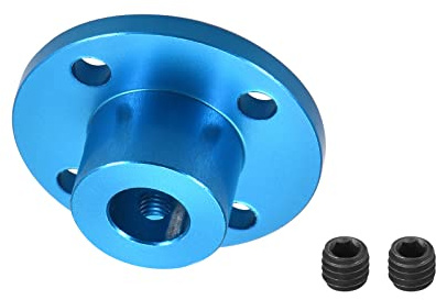 DMiotech Flansch Kupplung Anschluss Starre Leitfaden 8mm Innen Durchm. Blau | Welle Unterstützung Kuppler Welle Kupplung, H13xD16, mit Schrauben, für Basteln RC Modell Motoren