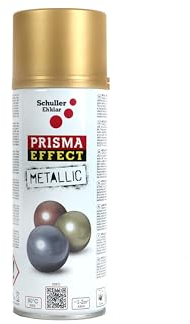 Metallic Lackspray Gold matt Sprühlack Effektspray Prisma Effect Pro Acryl mit Metallpigmenten, 400ml