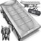 tillvex® Campingbett klappbar mit Tragetasche bis 280 kg | Campingliege extra breit | Feldbett Karpfenliege für Outdoor & Indoor | Klappbett Gästebett faltbar Garten Camping Angeln Festival Reise