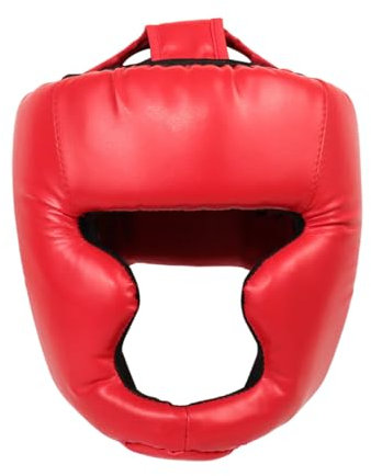 Chaoyilian Boxen Kopfschutz Herren,Boxen Kopfschutz Erwachsene,Kopfschutz FüR Das Training,Kickboxen Kopfschutz,Leder Boxhelm Thaiboxen SchlagdäMpfung,FüR Kampfsport MMA Boxen Kickboxen Sparring