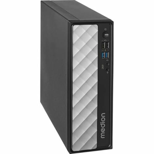 MEDION PC Sobremesa T80. Intel Core i5-12450H. 16GB RAM. 512GB SSD. Wi-Fi 6E. Windows 11. Diseño Potente. Color Negro. MD35423., Incluye Programa de Fiabilidad