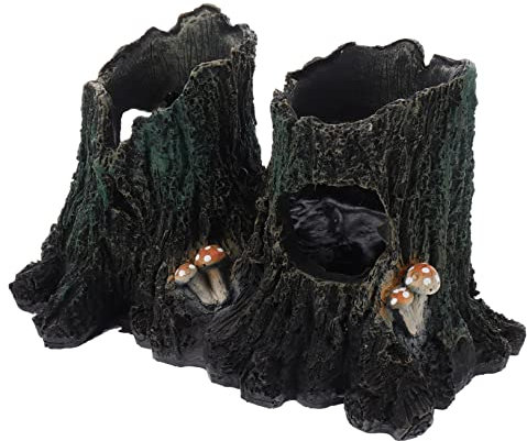 TOYANDONA Eidechsenversteck Reptilienunterschlupf Hölzerne Reptilienhöhle Natürlicher Lebensraum Für Reptilien Hideout Für Kleine Haustiere