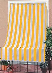 Viterbo Biancheria - Tenda da Sole per Esterno Idrorepellente, Vela Ombreggiante Teli Ombreggianti da Esterno Parasole Protezione dai Raggi UV, Tessuto Antistrappo Resistente (Giallo, 150x250CM)