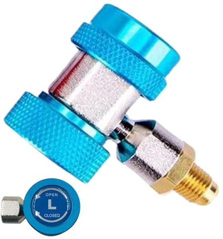 Celuicion Conexión rápida de acceso en T | Adaptadores ajustables para R134A, conector impermeable y preciso para sistemas de aire acondicionado automotrices y camping-Car - eficiencia optimizada
