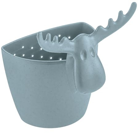 Koziol RUDOLF Teesieb für losen Tee | für eine Tassenportion, zum Einhängen in die Tasse, spülmaschinengeeignet, Made in Germany