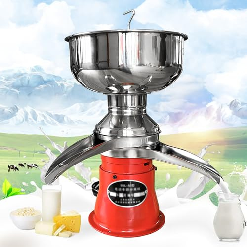WhFKLca Séparateur de crème de Lait électrique 50 L/H Centrifugeuse de Lait Séparateur de crème de Lait pour Lait de Vache,Lait de chèvre,Lait de Cheval,convertir Le Lait cru en crème et Lait écrémé