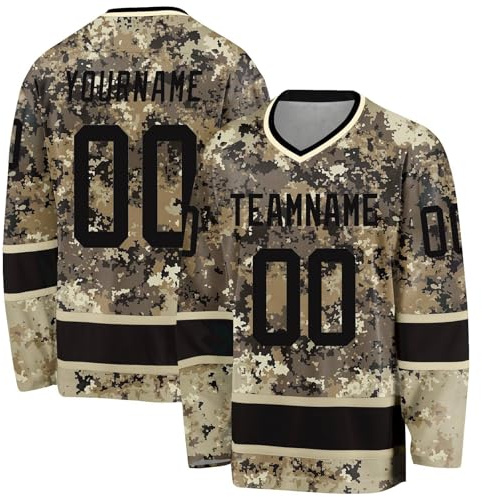 Custom Hockey Shirt with Own Name Team and Number Personalised Training Hockey Jersey Customizable Sports Uniform for Men Women Kids